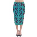 Leaves On Adorable Peaceful Captivating Shimmering Colors Velvet Midi Pencil Skirt View1