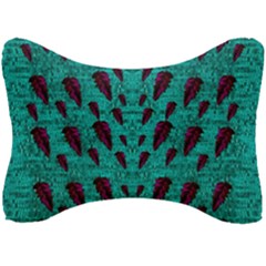 Leaves On Adorable Peaceful Captivating Shimmering Colors Seat Head Rest Cushion by pepitasart