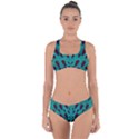 Leaves On Adorable Peaceful Captivating Shimmering Colors Criss Cross Bikini Set View1