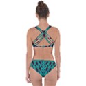 Leaves On Adorable Peaceful Captivating Shimmering Colors Criss Cross Bikini Set View2