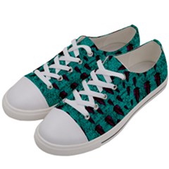 Leaves On Adorable Peaceful Captivating Shimmering Colors Women s Low Top Canvas Sneakers by pepitasart