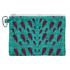 Leaves On Adorable Peaceful Captivating Shimmering Colors Canvas Cosmetic Bag (xl) by pepitasart