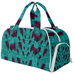 Leaves On Adorable Peaceful Captivating Shimmering Colors Burner Gym Duffel Bag by pepitasart