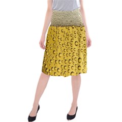 Beer Bubbles Midi Beach Skirt by Wegoenart