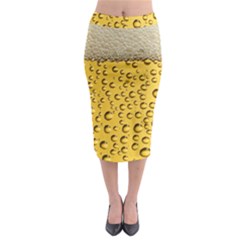 Beer Bubbles Midi Pencil Skirt by Wegoenart