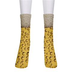 Beer Bubbles Crew Socks by Wegoenart