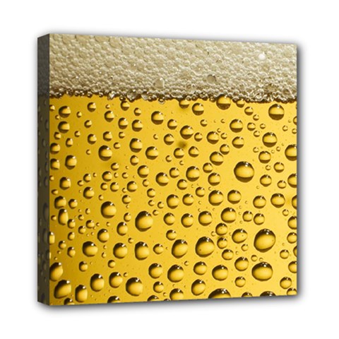 Beer Bubbles Mini Canvas 8  X 8  (stretched) by Wegoenart