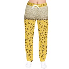 Beer Bubbles Women Velvet Drawstring Pants