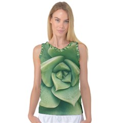 Echeveria Imbricata Closeup Photo Women s Basketball Tank Top