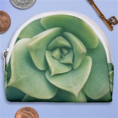 Echeveria Imbricata Closeup Photo Horseshoe Style Canvas Pouch