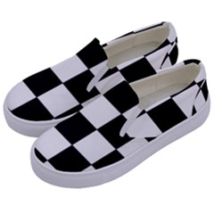 Checkers Kids  Canvas Slip Ons by ArtistRoseanneJones