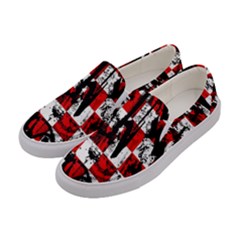 Emo Scene Graffiti Women s Canvas Slip Ons by ArtistRoseanneJones