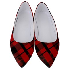 Punk Red Plaid Women s Low Heels by ArtistRoseanneJones