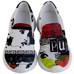 Punk Chick Kids Lightweight Slip Ons by ArtistRoseanneJones