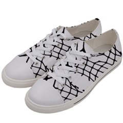 Ripped Fishnets Men s Low Top Canvas Sneakers by ArtistRoseanneJones