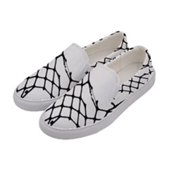 Ripped Fishnets Women s Canvas Slip Ons by ArtistRoseanneJones