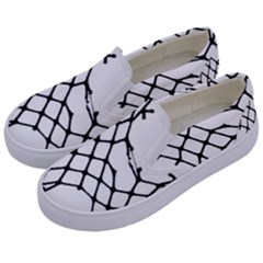 Ripped Fishnets Kids  Canvas Slip Ons by ArtistRoseanneJones