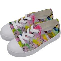 Graffiti Graphic Kids  Low Top Canvas Sneakers by ArtistRoseanneJones