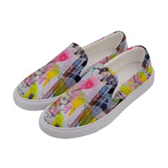 Graffiti Graphic Women s Canvas Slip Ons by ArtistRoseanneJones