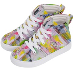 Graffiti Graphic Kids  Hi-top Skate Sneakers by ArtistRoseanneJones