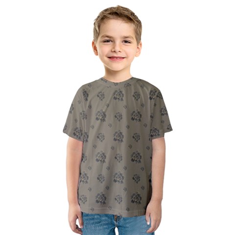 Stylized Cactus Motif Pattern Kids  Sport Mesh Tee by dflcprintsclothing