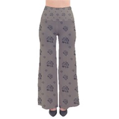 Stylized Cactus Motif Pattern So Vintage Palazzo Pants by dflcprintsclothing