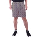 Stylized Cactus Motif Pattern Men s Pocket Shorts View1