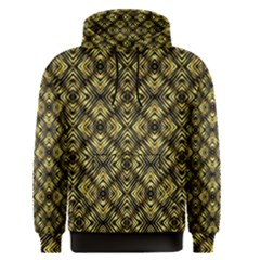 Tiled Mozaic Pattern, Gold And Black Color Symetric Design Men s Core Hoodie