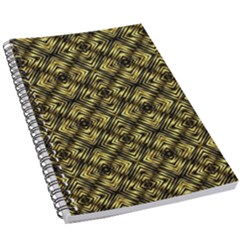 Tiled Mozaic Pattern, Gold And Black Color Symetric Design 5 5  X 8 5  Notebook by Casemiro