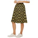 Tiled mozaic pattern, gold and black color symetric design Classic Short Skirt View2