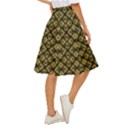 Tiled mozaic pattern, gold and black color symetric design Classic Short Skirt View3