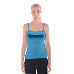 Sea Waves Spaghetti Strap Top by Sparkle