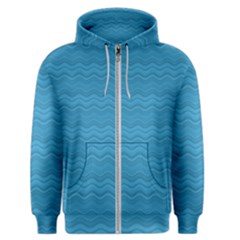 Sea Waves Men s Zipper Hoodie by Sparkle