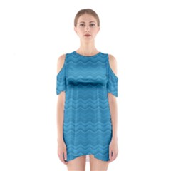 Sea Waves Shoulder Cutout One Piece Dress by Sparkle