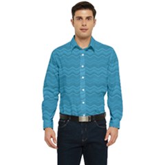 Sea Waves Men s Long Sleeve  Shirt by Sparkle