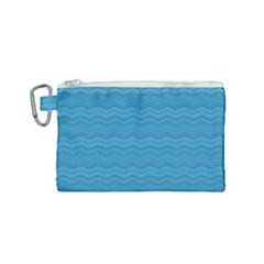 Sea Waves Canvas Cosmetic Bag (small) by Sparkle