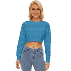 Sea Waves Lightweight Long Sleeve Sweatshirt