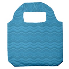 Sea Waves Premium Foldable Grocery Recycle Bag by Sparkle