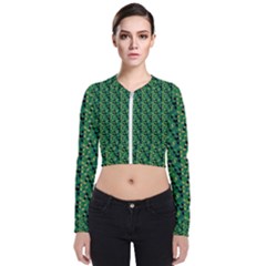 Color Spots Long Sleeve Zip Up Bomber Jacket by Sparkle