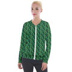 Color Spots Velvet Zip Up Jacket by Sparkle