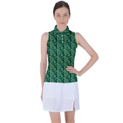 Color Spots Women s Sleeveless Polo Tee by Sparkle