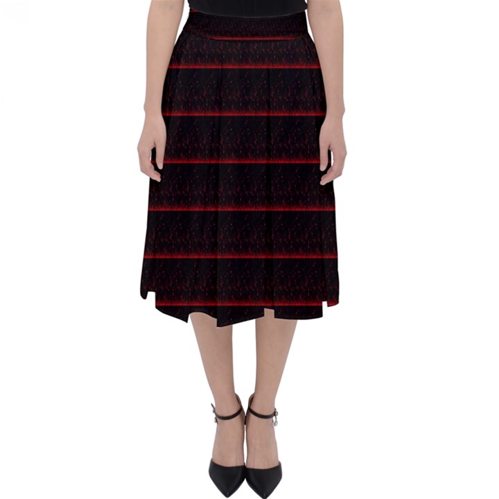 Digital Lines Classic Midi Skirt