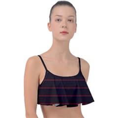 Digital Lines Frill Bikini Top by Sparkle