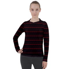 Digital Lines Women s Pique Long Sleeve Tee