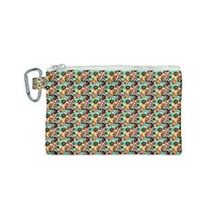 Color Spots Canvas Cosmetic Bag (small) by Sparkle