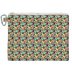 Color Spots Canvas Cosmetic Bag (xxl) by Sparkle