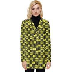 Glow Pattern Button Up Hooded Coat  by Sparkle