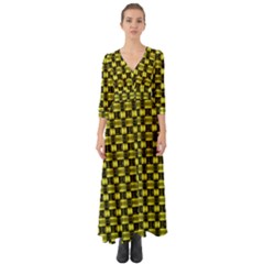 Glow Pattern Button Up Boho Maxi Dress by Sparkle