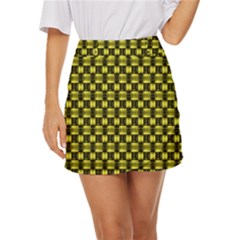 Glow Pattern Mini Front Wrap Skirt