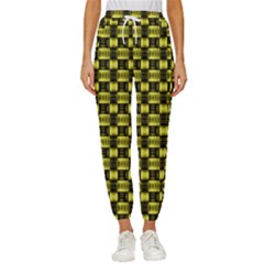 Glow Pattern Cropped Drawstring Pants